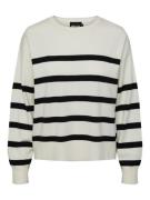 PIECES Pullover  sort / hvid