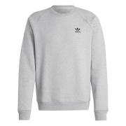 ADIDAS ORIGINALS Sweatshirt 'Trefoil Essentials'  lysegrå / sort