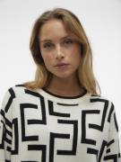 VERO MODA Pullover  ecru / sort