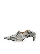 Bianco Pumps 'ROWE'  stone / sort / hvid