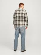 JACK & JONES Skjorte 'JJBrook'  brun / oliven / hvid