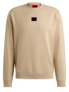 HUGO Sweatshirt 'Diragol'  beige / rød / sort