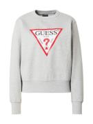 GUESS Sweatshirt  grå-meleret / rød / sort / hvid