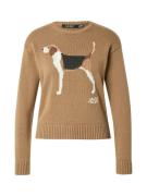 Lauren Ralph Lauren Pullover 'RIEDNEE'  lysebrun / mørkebrun / sort / ...