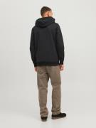 JACK & JONES Sweatshirt 'Warrior'  sort / hvid