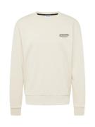 JACK & JONES Sweatshirt 'JJOLIVE'  beige / sort