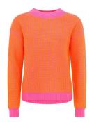 Zwillingsherz Pullover  orange / pink