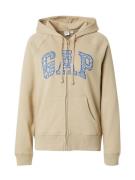 GAP Sweatjakke 'HERITAGE'  lyseblå / khaki / hvid