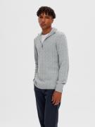 SELECTED HOMME Pullover 'SLHRYAN'  grå