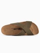 Bayton Pantoletter 'Penelope'  ecru / lysebrun / khaki / sort