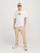 JACK & JONES Bluser & t-shirts  beige / khaki / sort / hvid