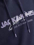 JACK & JONES Sweatshirt 'JJalvis'  navy / lavendel / hvid