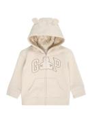 GAP Sweatjakke  brun / uldhvid