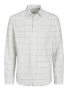 JACK & JONES Skjorte 'ARTHUR'  creme / sort