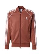 ADIDAS ORIGINALS Sweatjakke 'Adicolor Classics SST'  brun / hvid