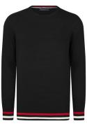 Felix Hardy Pullover  blodrød / sort / hvid