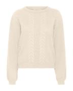 Cream Pullover 'Holiday'  beige-meleret