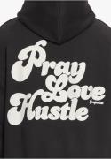 Dropsize Sweatshirt 'Pray Love Hustle'  sort / hvid