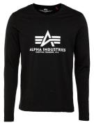 ALPHA INDUSTRIES Bluser & t-shirts  sort / hvid