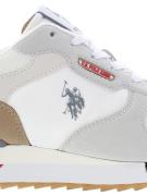 U.S. POLO ASSN. Sneaker low 'Buzzy001'  beige / grå / hvid