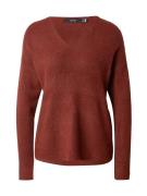 VERO MODA Pullover 'VMLEFILE'  mørkerød