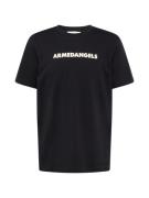 ARMEDANGELS Bluser & t-shirts 'TAALU'  ecru / sort