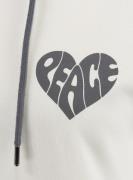 Key Largo Sweatshirt ' PEACE '  ecru / sort