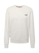 Superdry Sweatshirt 'Essential'  grå-meleret / sort