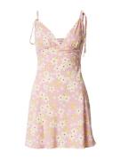 GLAMOROUS Sommerkjole  beige / sennep / lys pink / purpur