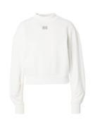 HUGO Sweatshirt 'Deflorine'  sølv / hvid