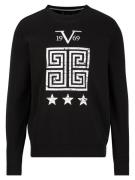 19V69 ITALIA Sweatshirt ' NICO '  sort / hvid