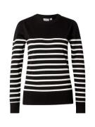 SAINT TROPEZ Pullover 'Mila'  sort / hvid