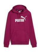 PUMA Sportsweatshirt 'Essentials'  magenta / hvid