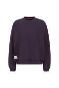 ALPHA INDUSTRIES Sweatshirt  aubergine / hvid