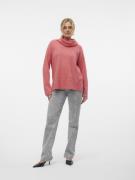 VERO MODA Pullover 'DOFFY'  rød / pastelrød / rødmeleret