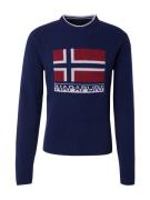 NAPAPIJRI Pullover 'D-SILVRETTA'  marin / carminrød / hvid