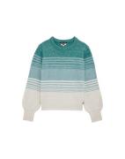 WE Fashion Pullover  pastelblå / grøn / offwhite