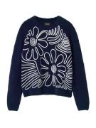 Desigual Pullover  blå / hvid