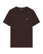 Lyle & Scott Bluser & t-shirts 'Plain'  mørkebrun / gul