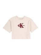 Calvin Klein Jeans Bluser & t-shirts  creme / bordeaux