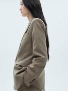 MANGO Blazer 'Liam'  lysebrun / khaki / sort