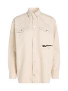 KARL LAGERFELD JEANS Bluse  beige / sort