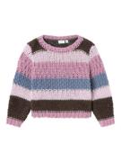 NAME IT Pullover 'NMFORONJA'  opal / brun-meleret / lysviolet / lyserø...