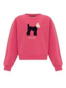 Williot Sweatshirt  pink / sort / hvid