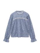 MANGO KIDS Bluse 'ACUARIO'  safir / hvid