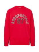 AÉROPOSTALE Sweatshirt  rød / sort / hvid