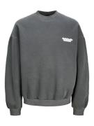 JACK & JONES Sweatshirt 'JORRIDGEWOOD'  mørkegrå