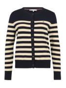 TOMMY HILFIGER Cardigan  sort / uldhvid