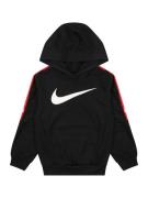 Nike Sportswear Sweatshirt 'CLUB+'  knaldrød / sort / hvid