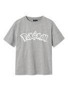 NAME IT Shirts 'Pokémon'  grå / blandingsfarvet